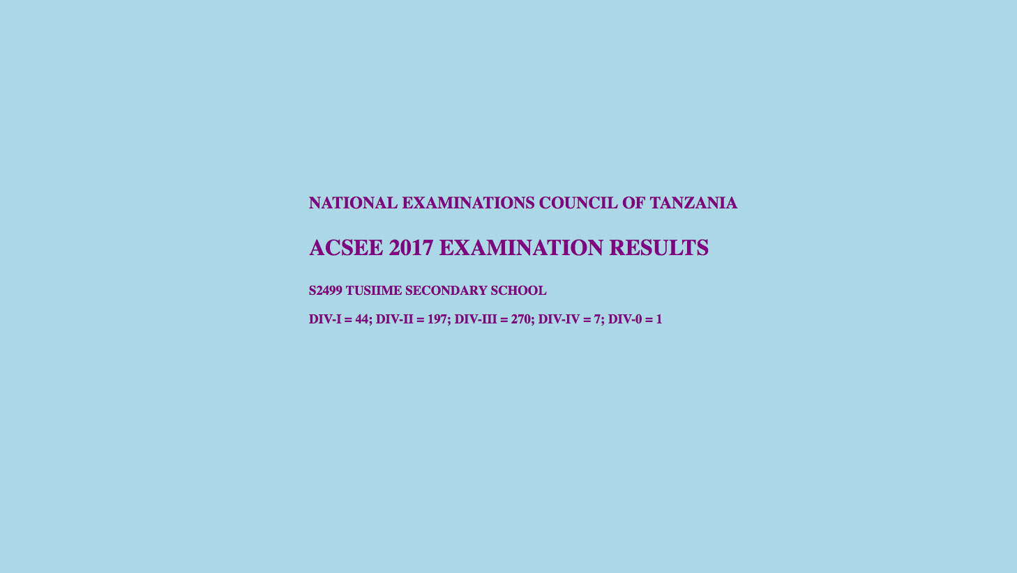 acsee-2017-examination-results