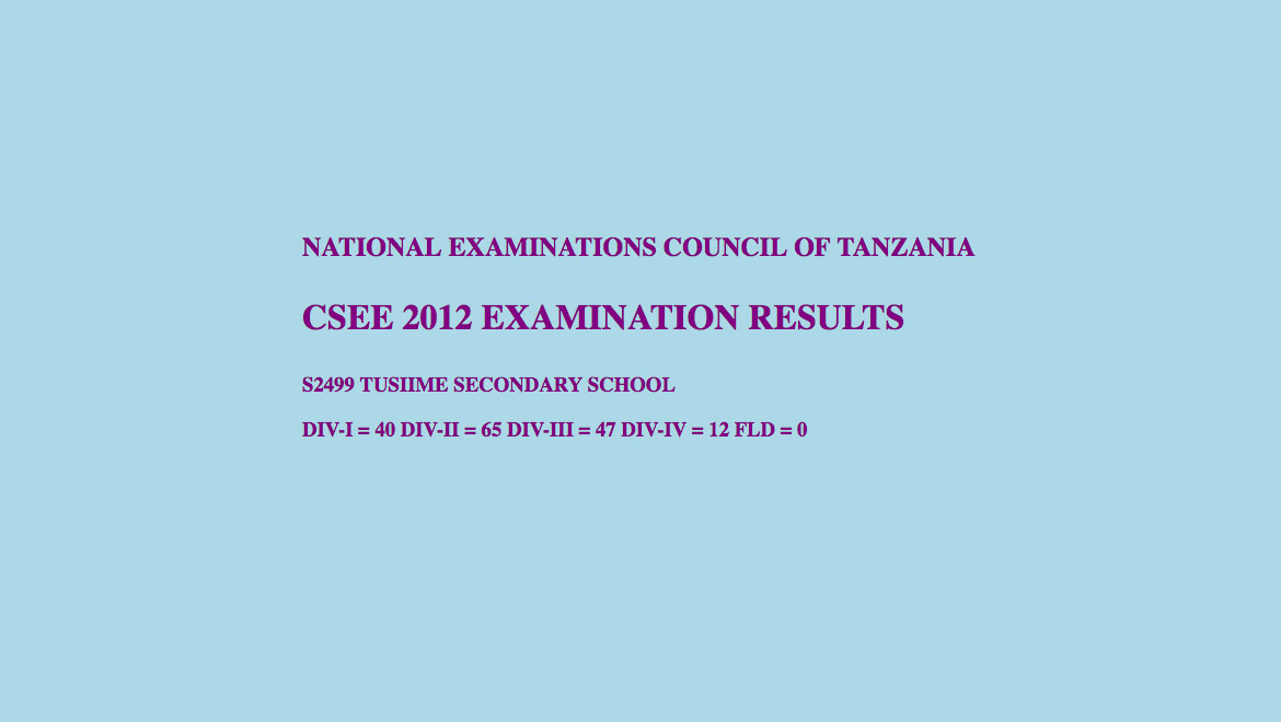 csee-2012-examination-results-form-iv